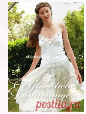 Топ с цветочной окантовкой