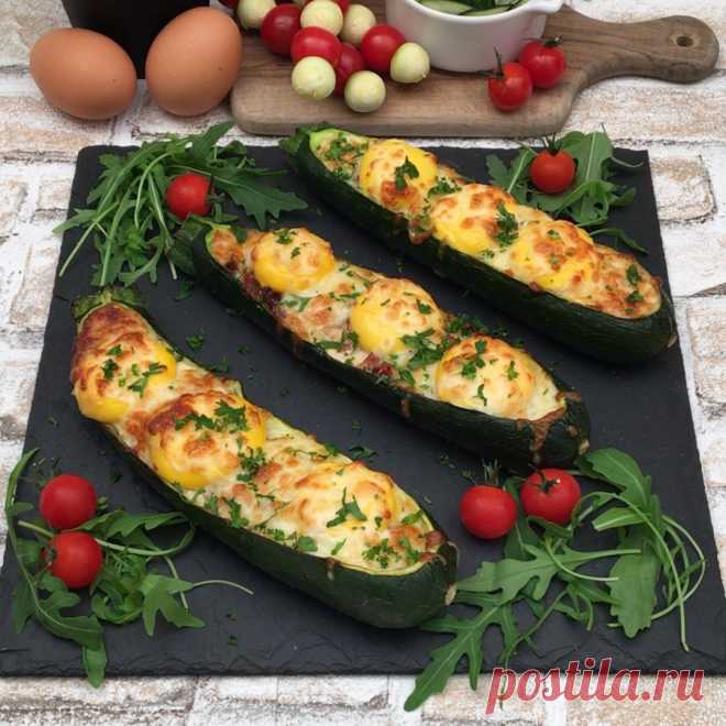 Лодочки из кабачков