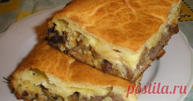 Заливной пирог с курицей – быстрый рецепт для вкусного ужина       Ингредиенты Для приготовления потребуется: · кефир – 1,5 стакана; · мука – 7,5 ст.л.; · яйца – 3 шт; · соль – 3 ч.л.;