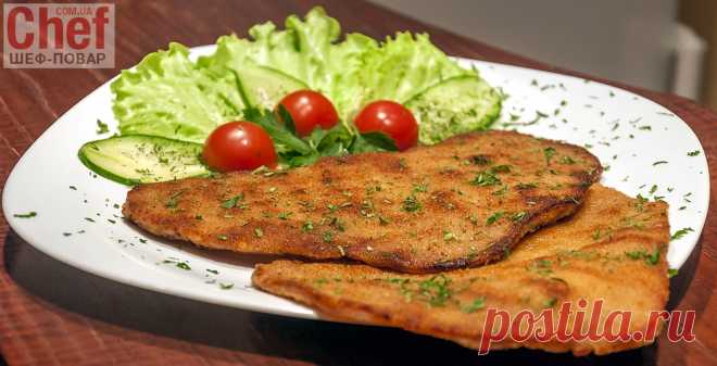 Венский шницель из свинины / Мясные блюда / Рецепты / Шеф-повар – простые и вкусные кулинарные рецепты, фото-рецепты, видео-рецепты