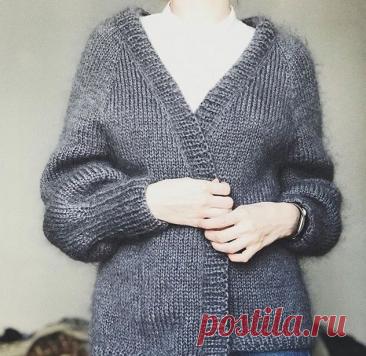 Женский кардиган из Alize Naturale