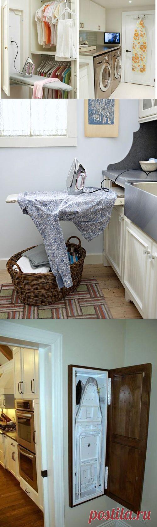 Как удобно пристроить гладильную доску — Роскошь и уют