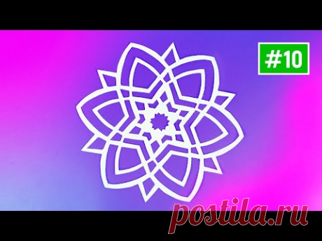 ❄Diy СНЕЖИНКИ из бумаги своими руками❄ Как сделать снежинку+схема❄How to make easy paper snowflakes
