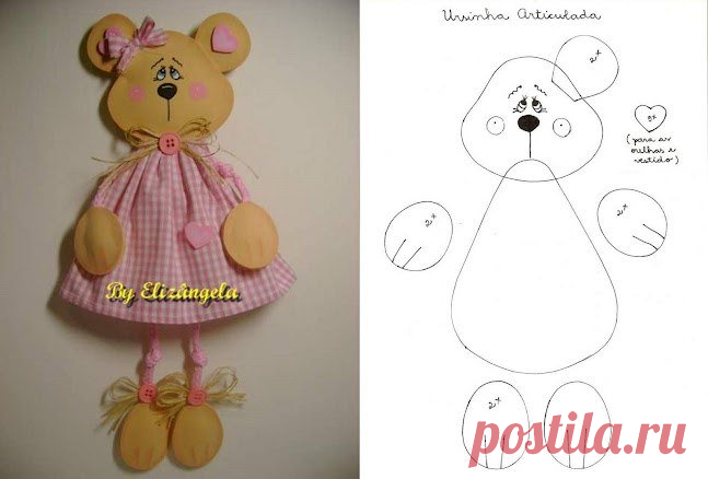 Мягкие игрушки своими руками. Медвежонок / Мягкие игрушки, тильда своими руками. Выкройки, мастер классы, фото / Ёжка - стихи, загадки, творчество и уроки рисования для детей