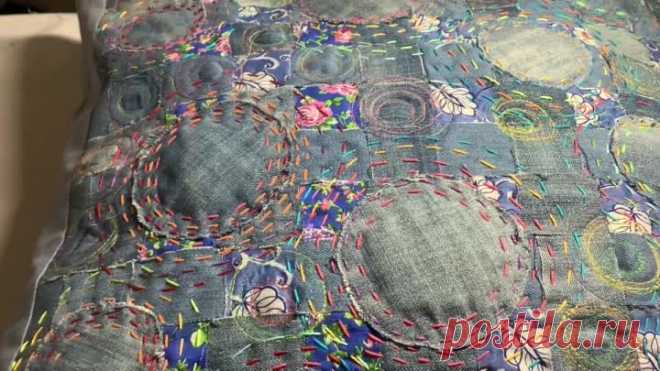 Утилизация старых джинсов. Творческий подход! | Elena Godos | Дзен