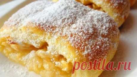 Мягчайшие рулетки с яблоками на скорую руку! Долго не черствеют!