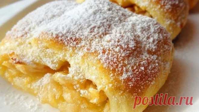 Мягчайшие рулетки с яблоками на скорую руку! Долго не черствеют!