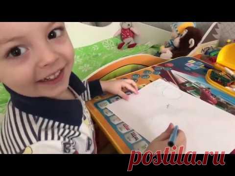 Видео для детей. Учимся писать вместе с Петей. Как писать буквы и целые слова.