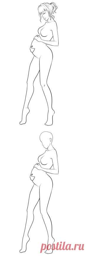 Maternity Fashion Template 36 | I Draw Fashion