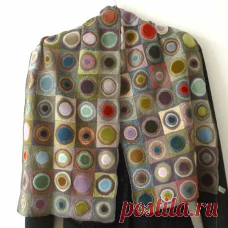 Восхитительные шарфы и шарфики из остатков пряжи,крючком — HandMade