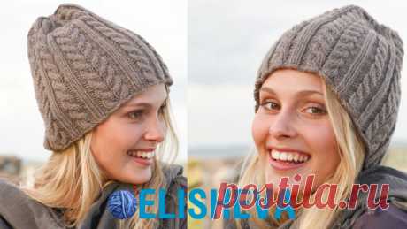 Шапка из шерсти с узором косы Ice Age от Drops Design: описание и схема | Блог elisheva.ru