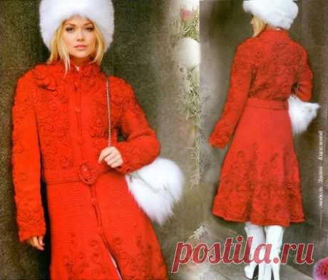 Вязаное пальто крючком » Сайт &quot;Ручками&quot; - делаем вещи своими руками