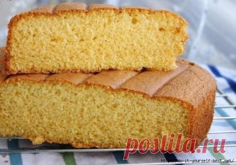 Бисквит на горячем молоке | Четыре вкуса