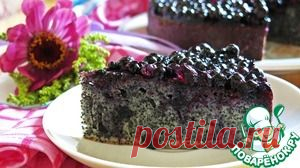 Маковый пирог с черничным желе - кулинарный рецепт