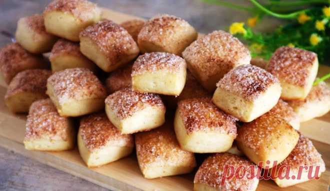 Быстрое печенье к чаю на кефире. Рецепт 