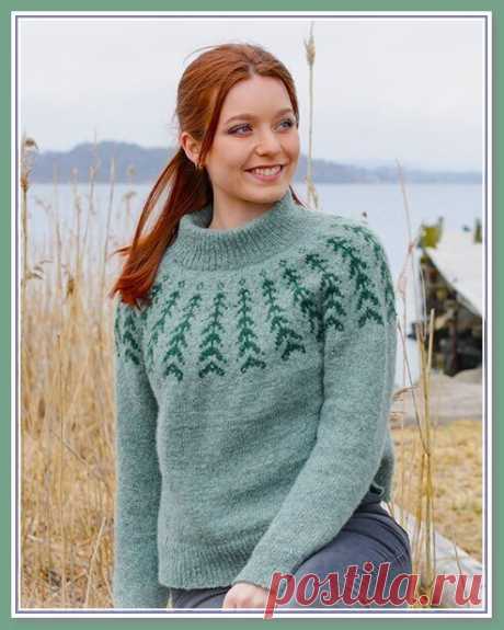 Джемпер жаккардовым узором