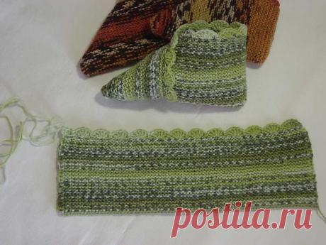 Прямоугольные тапочки спицами • НОСКИ и другая одежка для ножек • Форумы Darievna.ru: вышивка, вязание, готовим вместе и многое другое своими руками