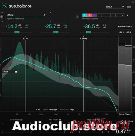 Sonible Truebalance v1.0.4 Win U2B Mac  | Win: 16.3 MB | Mac: 48.4 MB

Truebalance is a metering plug-in that provides essential information for optimizing the spectral balance and mono compatibility of your mix. It offers:

Real-time spectrum analysis and average spectrum display
Genre-based references and custom reference options
Stereo width and stereo correlation values