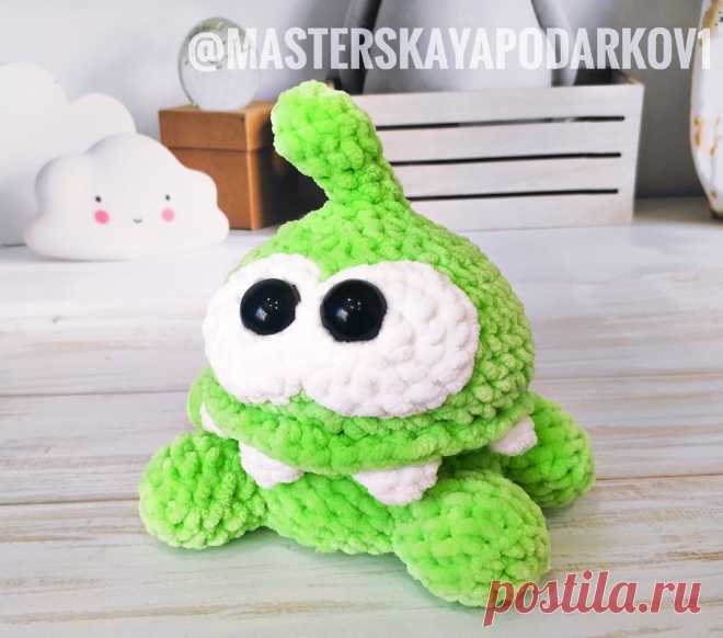 PDF Ам Ням крючком. FREE crochet pattern; Аmigurumi animal patterns. Амигуруми схемы и описания на русском. Вязаные игрушки и поделки своими руками #amimore - плюшевый Ам Нямчик из игры Cut the Rope, Ам Ням из плюшевой пряжи.
