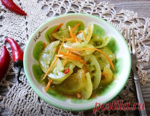 Зеленые помидоры по-корейски