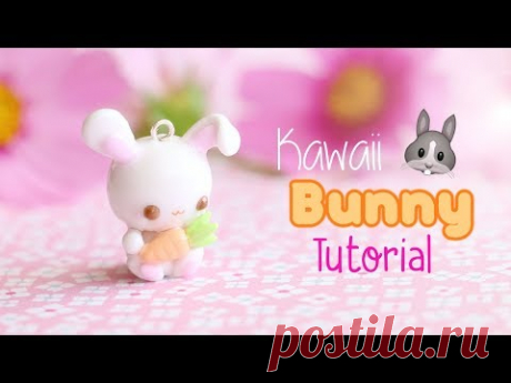 Kawaii Bunny with Carrot│Polymer Clay Tutorial