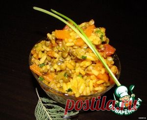 Постный плов с чечевицей - кулинарный рецепт
