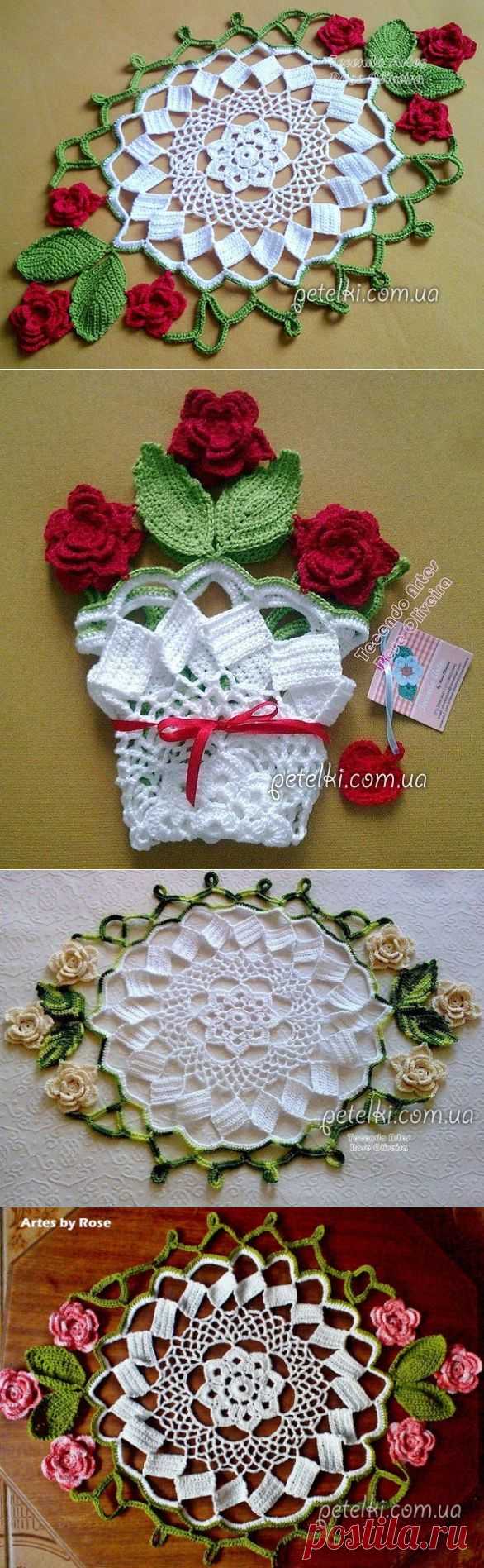 Красивые салфетки крючком. Схемы