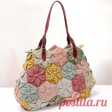 Шьем красоту: текстильные сумка из лоскутков | Креаликум