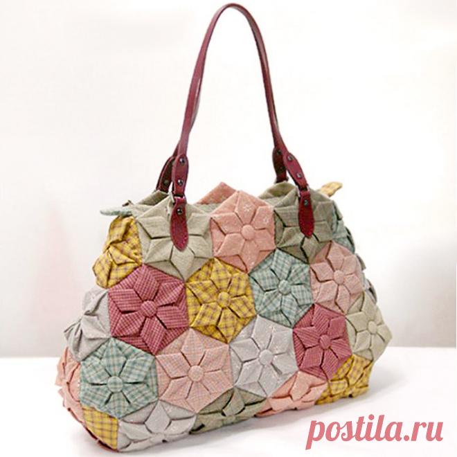 Шьем красоту: текстильные сумка из лоскутков | Креаликум