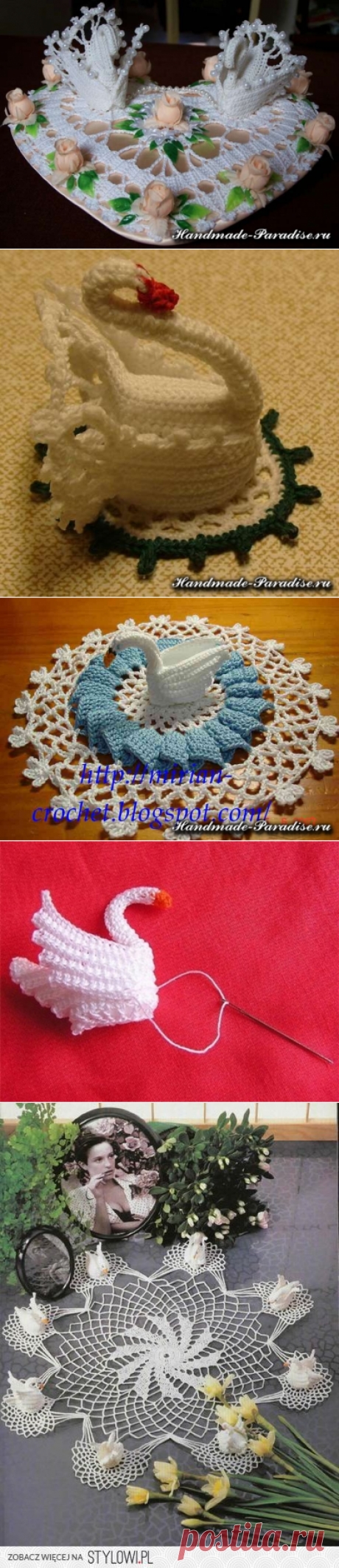 Как связать лебедя крючком. Схемы - Handmade-Paradise