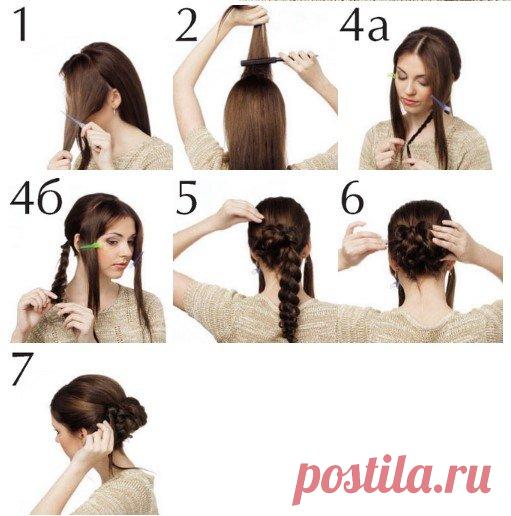 Пучок на длинные волосы (36 фото): высокий, низкий, элегантный, модный, видео-инструкция как сделать прическу своими руками, фото и цена