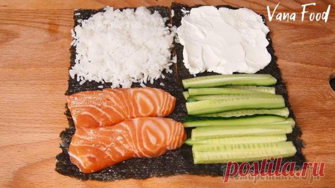 Суши бутерброд Филадельфия. Быстрее и проще любых роллов! Суши бутерброд Филадельфия - сытный и быстрый перекус. Начинка для бутерброда такая же, как в полюбившимся многим роллах Филадельфия, только готовить намного проще:) Главное, взять хорошую рыбку и тог...