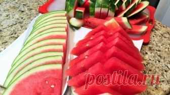 КАК НАРЕЗАТЬ АРБУЗ красиво и быстро. Три способа. HOW to slice watermelon.