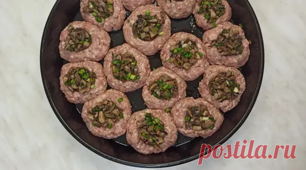Лучше чем просто котлеты. Вкусные котлеты - гнёзда с грибами - Искусница - 16 июня - 43791445832 - Медиаплатформа МирТесен
