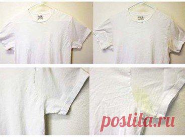 Как быстро и просто убрать желтые пятна от пота с одежды

Жёлтые пятна на воротничках и подмышках уберём собственным простым средством. 
Состав: 1 ч.л. жидкости для мытья посуды + 3-4 ч. л. перекиси водорода + 2 ст. л. соды пищевой. 
Смешать, втирать в пятно и удивляться эффекту!