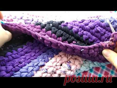 Нужный коврик из старых детских колготок