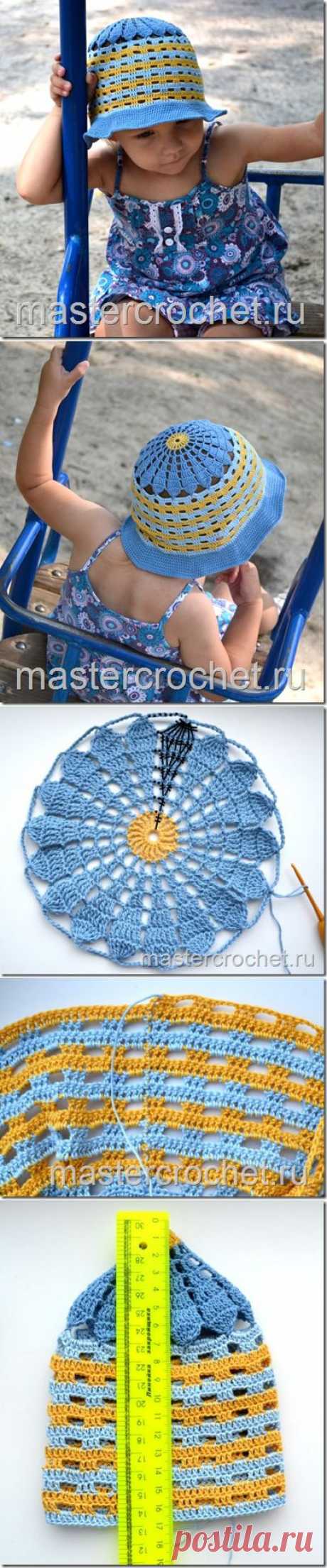 Шляпка крючком для девочки. | Mastercrochet.ru. Сайт о вязании, заработке и жизни.