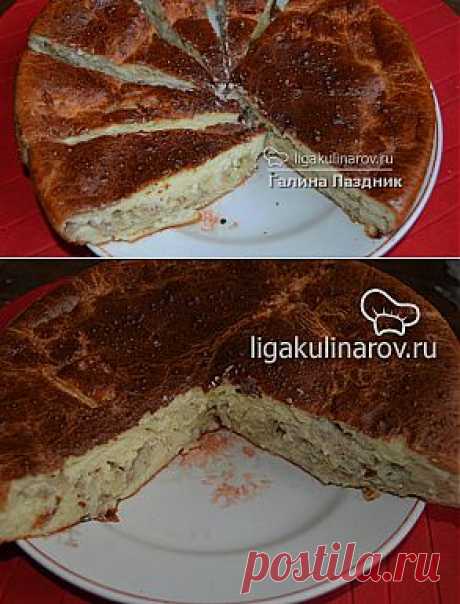 Заливной пирог с рыбой, рецепт пошаговый от Лиги Кулинаров. Рецепт заливного пирога с рыбой, рецепты Лиги Кулинаров.
