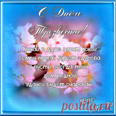 С Днем Трезвости!
Пускай зависимость уйдет
От каждого порога,
В семьях главенствует любовь,
А не вискарь и водка!