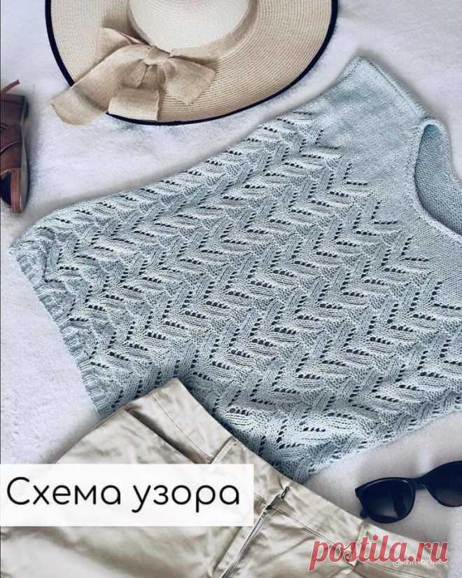 ​Ажурный топ с узором 
