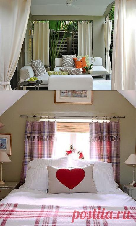 Шторы для дачи и веранды. Декор загородного дома тканями.