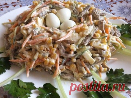 Обалденный салатик &quot;Гнездо кукушки&quot;