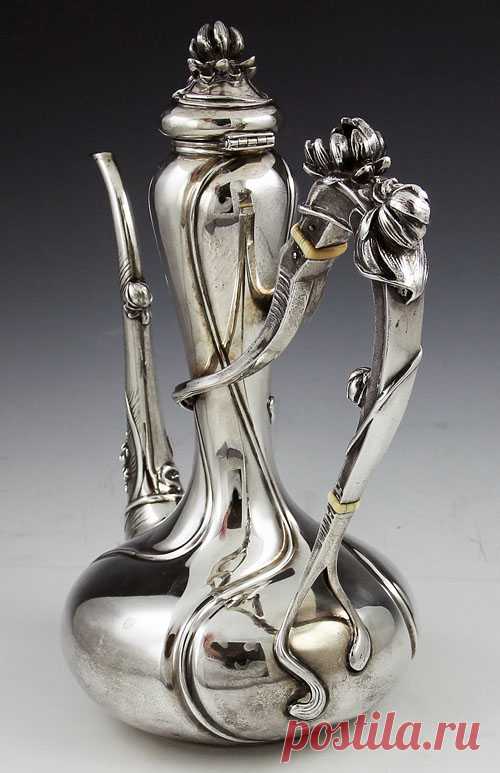 Kerr sterling antique art nouveau coffee pot