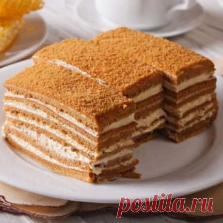 Новогодний медовик с заварным кремом