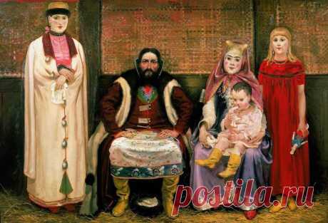 Андрей Рябушкин. Семья купца в XVII веке, 1896