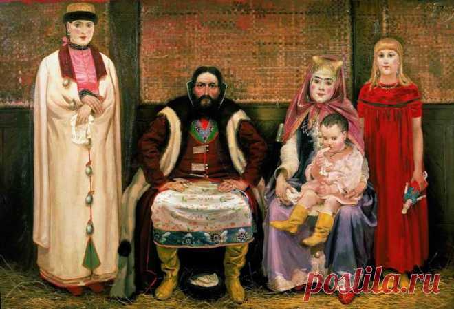 Андрей Рябушкин. Семья купца в XVII веке, 1896