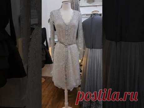 Скромное #платье #chanel из серебряного кружева.Очень нежно 😇#shorts #fashion #sorts #video #dress