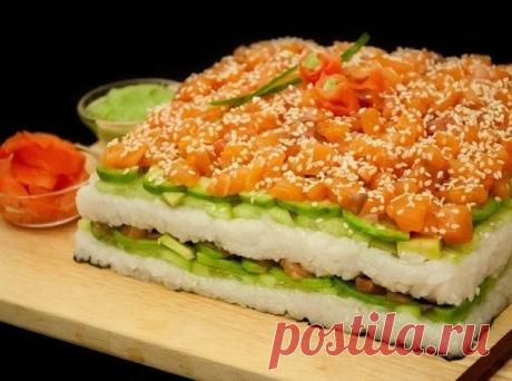 Суши-торт из авокадо | Очень вкусно