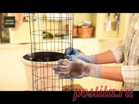 Как создать вертикальную цветочную башню