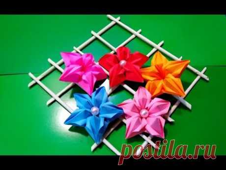 DIY^Как сделать подарок маме учителю своими руками день рождения 8 марта.МК цветок из бумаги поделки